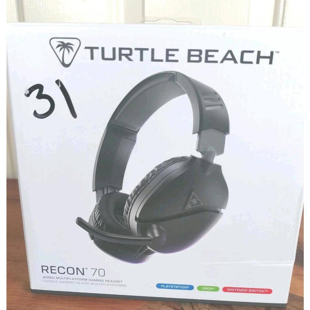 NOB Turtle Beach Recon 70 Wired Gaming Headset - Black - PS5 PS4 Xbox‎ Switch